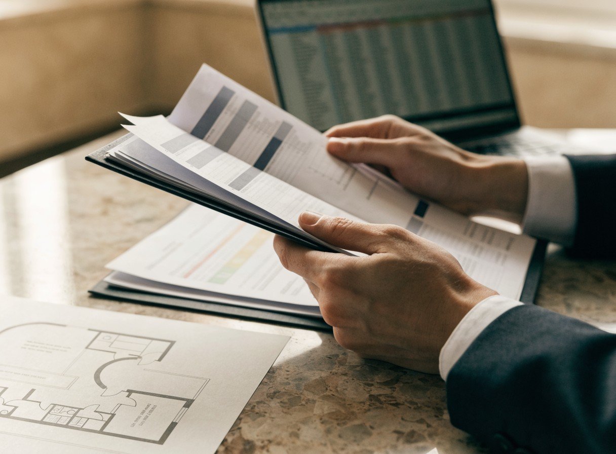 Due diligence documents being reviewed ahead of a dental practice purchase